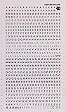 Black Transferable Letters and Numbers Letters 2,5