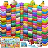 Air Dry Clay 170 Colors, Modeling Clay for Kids, DIY Molding Toy with Tools | Gift for Kids Boys Girls