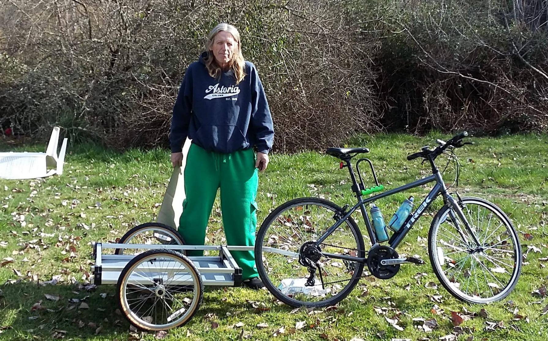 42/mo Finance Wike Aluminum Heavy Duty Flatbed Bicycle Trailer