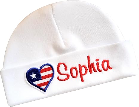 4th of july baby hats