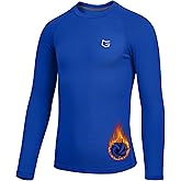G Gradual Youth Boys Compression Thermal Shirt Long Sleeve Fleece Undershirt for Boy Football Baseball Soccer Base Layer