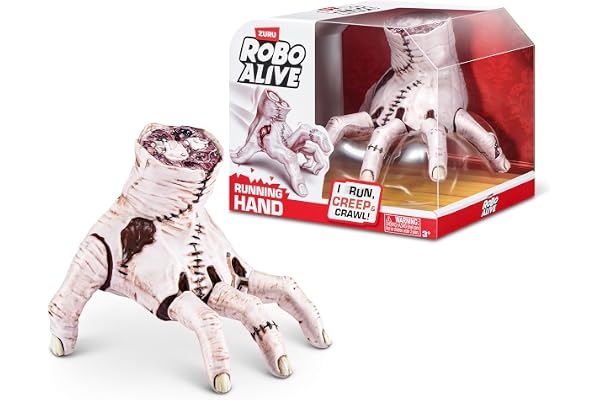 Robo Alive Horror Running Hand by ZURU | Runs, creeps & crawls, realistic detailed design, spooky robotic prank toy, batterie