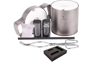 USA Cast Master PRO Mini 5 Ounce Propane Jewelry Kiln with Crucible and Tongs Borax Smelting Gold Silver Copper Scrap Metal Recycle 5oz Ounce Capacity