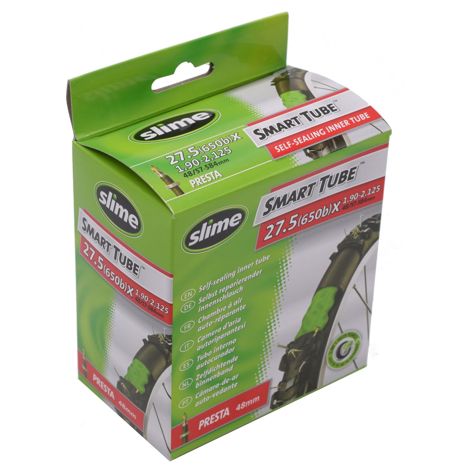 Slime Smart Tube 27.5" X 1.90-2.1 Self Healing Mountain Bike Inner Tube Presta Valve x2