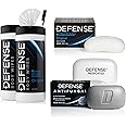 Defense Soap Antifungal Medicated Bar Soap, 4 Oz Bar (Pack of 2) - 100% Natural Tea Tree Oil, & Tea Tree Body Wipes (40 Count) 2 Pack