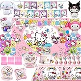 132 PCS Birthday Party Supplies - Banner, Balloons, Toppers, Tablecloth, Paper Tableware, Backdrop, Hanging Swirl for Adult Theme Birthday Party