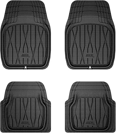 Amazon 3d Maxpider カーマット フロアマット Mサイズ ラバー 立体構造 防水 滑り止め 無臭 水洗い 軽量 保護 カスタマイズ フィット 車用 マット 掃除簡単 装着簡単 フロント リア セット ブラック フロアマット 車 バイク