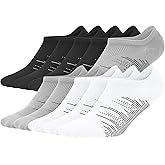wernies No Show Socks Men 10 Pairs Ankle Low Cut Cotton Men Socks with Non Slip Grips 6-10/11-13