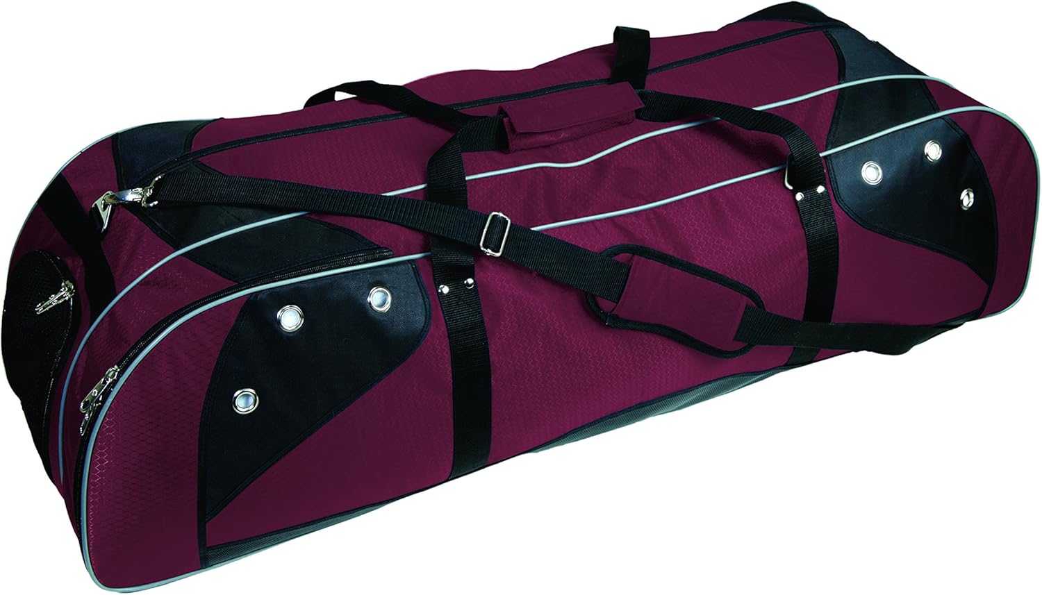 Martin Sports Deluxe Lacrosse Player's Bag Holds Two Sticks, Red on Black, 42" L X13" W X 12" H : Sports & Outdoors