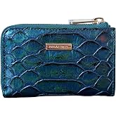 BRAHMIN Anita Leather Card Wallet (Evergreen Kalopsia)