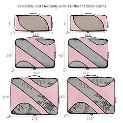 BAGAIL 6 Set Packing Cubes,Travel Luggage Packing