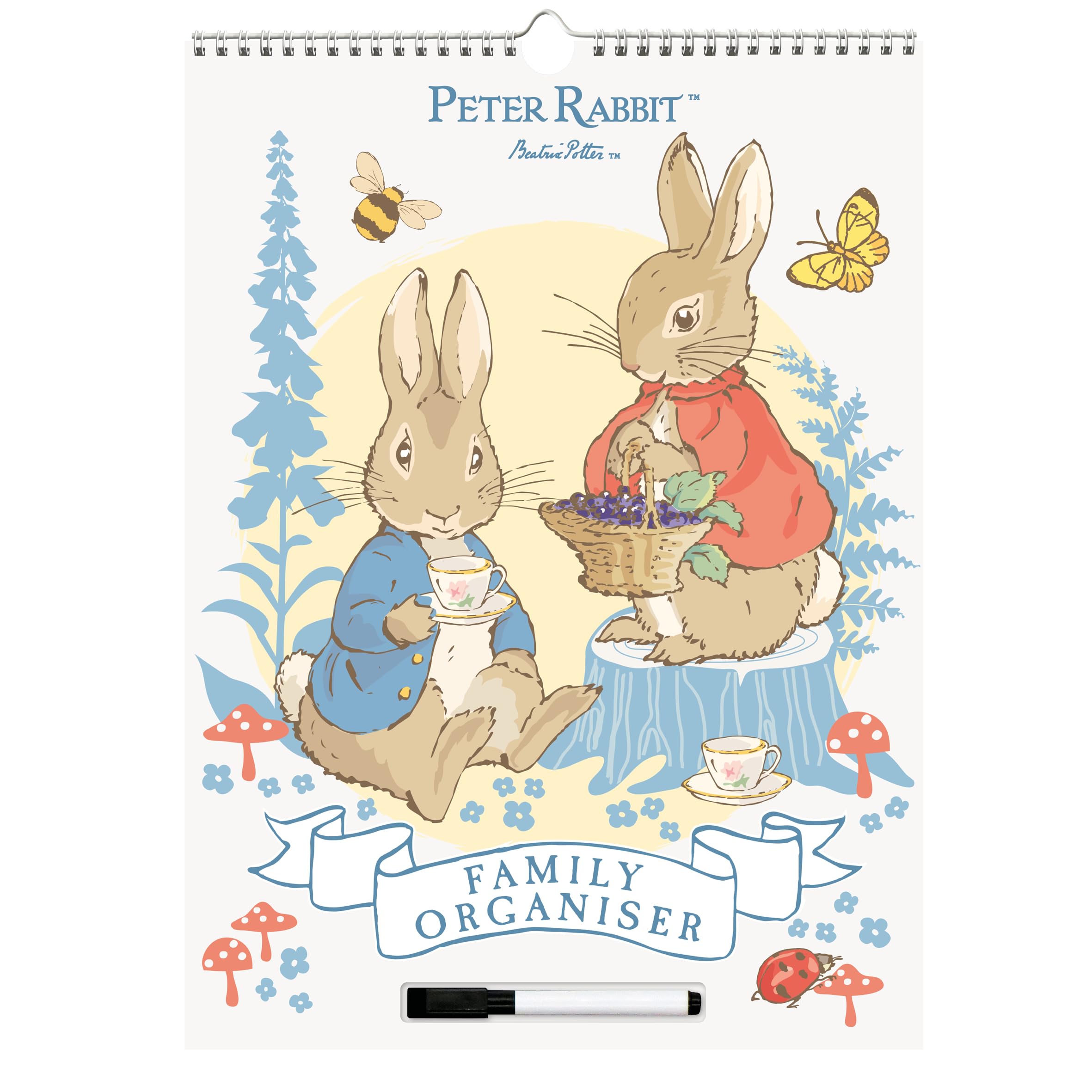 Peter Rabbit 2025 Family Organiser Wall Calendar
