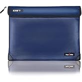 Fireproof Waterproof Money Document Bag - with 4200°F Heat Insulated, Safe Storage Pouch with Zipper, Upgraded 8 Layers of Functional Materials for Valuables (13.9"x10.6", Blue)