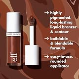 e.l.f. Camo Liquid Bronzer & Contour 3 Light - Highly Pigmented & Natural Glow view 4