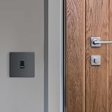 BG Electrical Single Retractive Press Switch Matt Grey 1 Way Evolve PCDMG14B view 7