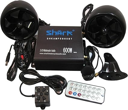 shark motorcycle stereo
