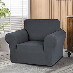 KEKUOU Stretch Single Sofa Slipcover 1 Piece Couch