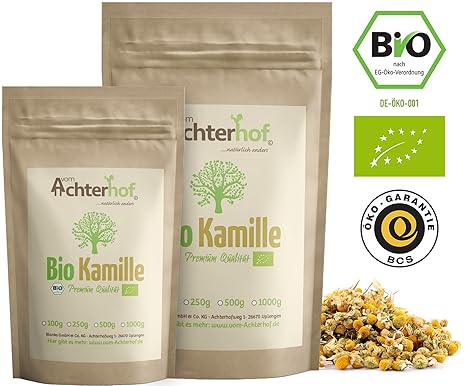 Kamillentee Bio lose (1kg) Kamillenblüten-Tee getrocknet Kamille