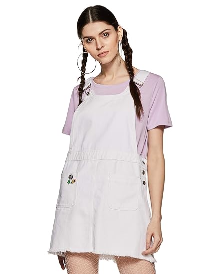 forever 21 white overall dress