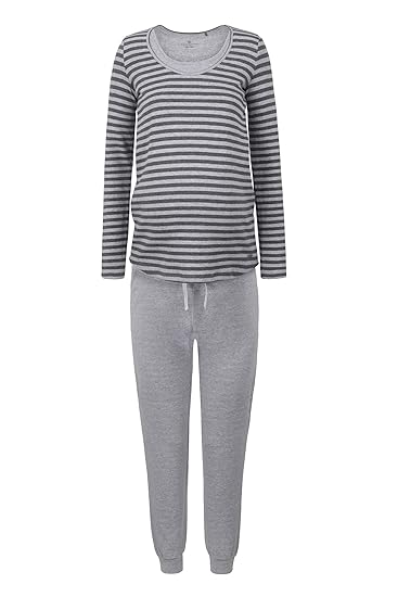 bellybutton Damen Zweiteiliger Schlafanzug Stillschlafanzug Lang