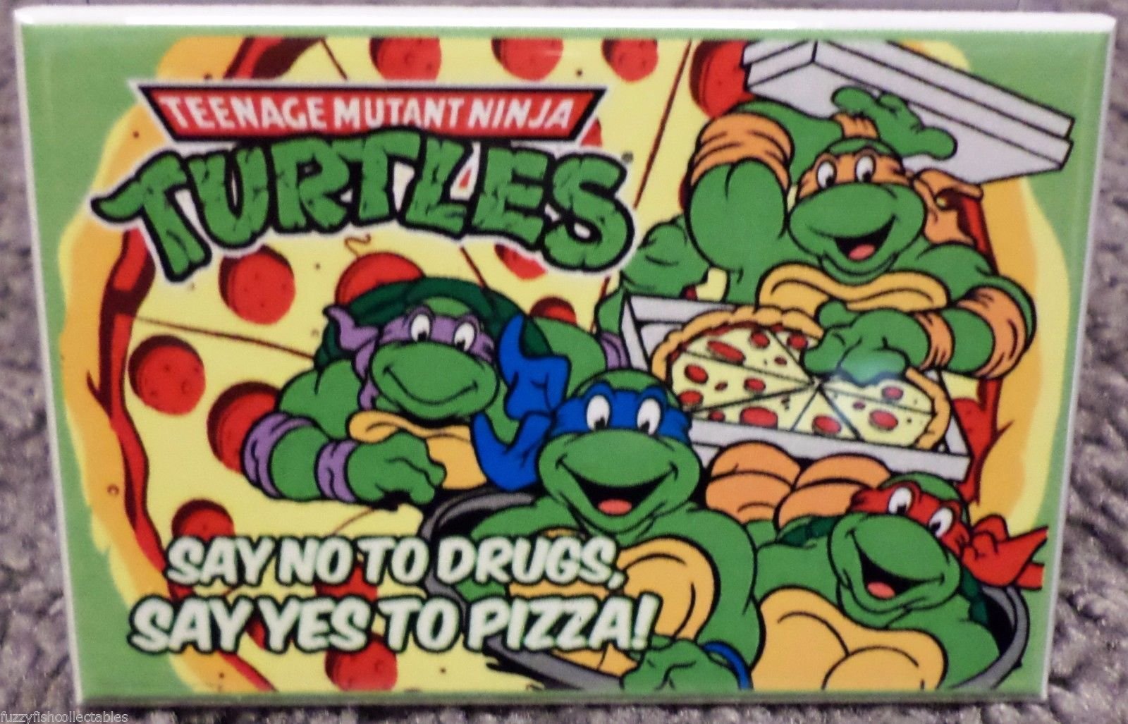 Buy TMNT Teenage Mutant Ninja Turtles Pizza 2x3 Fridge Locker MAGNET