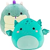 Squishmallows 10" Fantasy Creature 2-Squish 2026 Pack Dragon & Cthulhu - Get Two Jumbo Official 10" Plush for Less - Collectible Soft & Squishy Stuffed Animal Toy - Gift Set for Kids, Girls & Boys