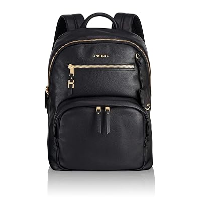 Hagen Leather Laptop Backpack Black Women\'s Bag Tumi Hagen Backpack | Backpackies main image 4