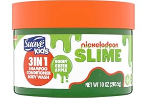 Suave Kids Shampoo, Conditioner, Body Wash 3 in 1 for Ease Gooey Green Apple Tear-Free 10 oz