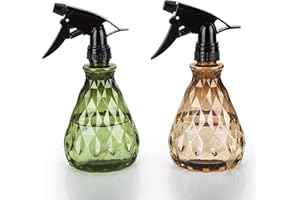wugongshan 2 Pcs Spray Bottles, 500 ml/17 oz Empty Water Spray Bottles, Plastic Reusable Adjustable Mist Sprayer Squirt Bottles Containers Refillable for Cleaning Solutions, Gardening, Plants