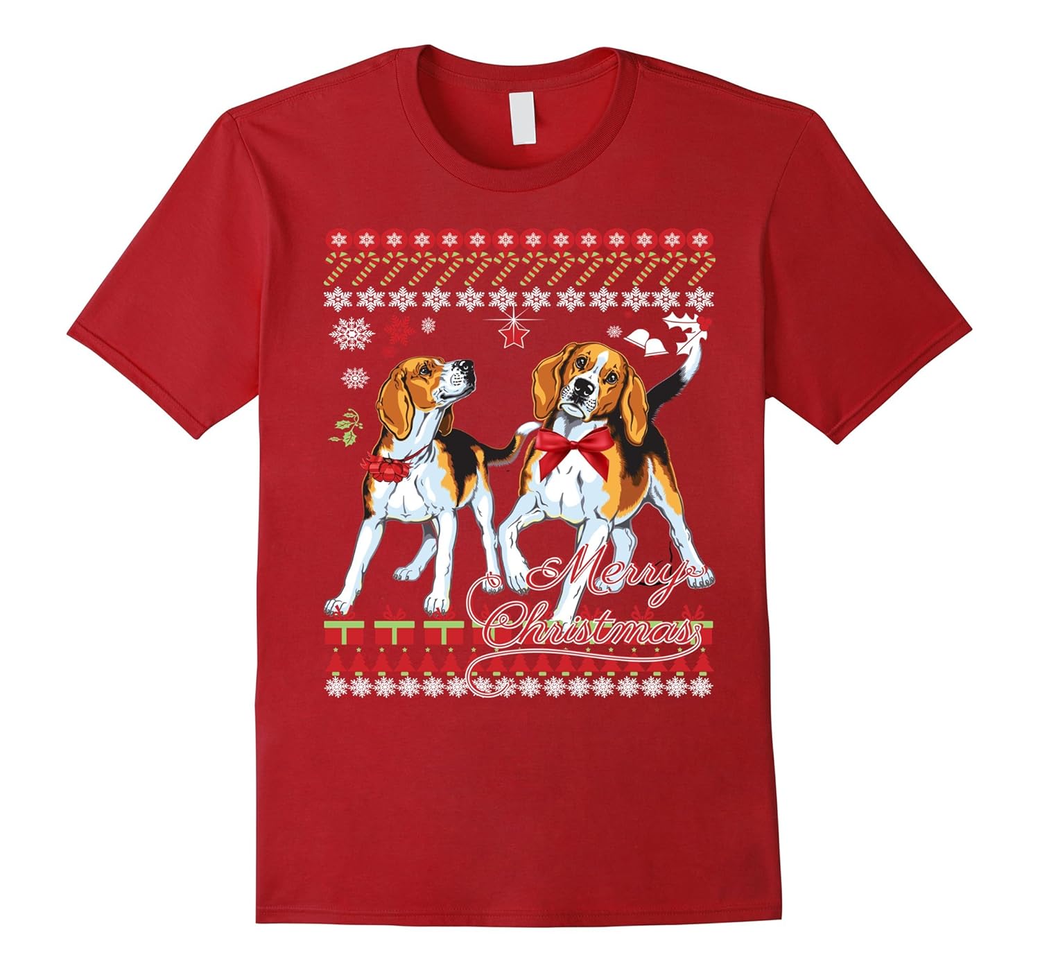 Beagle Dog Ugly Sweater Christmas TShirtCL Colamaga