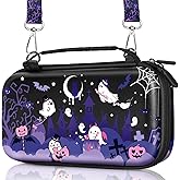 Gurgitat for Nintendo Switch 2 Carrying Case for Teen Boys - Cute Cool Design for Switch 2 2025 Travel Cases with Handle and Strap Portable Storage Carry Hard Shell for Accessories, Purple Spooky