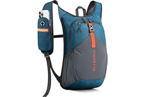 FIORETTO 15L Hiking Backpack for Women Men Mini Packable Backpack Lightweight Small Daypack for Camping Travel Outdoor, Turquoise