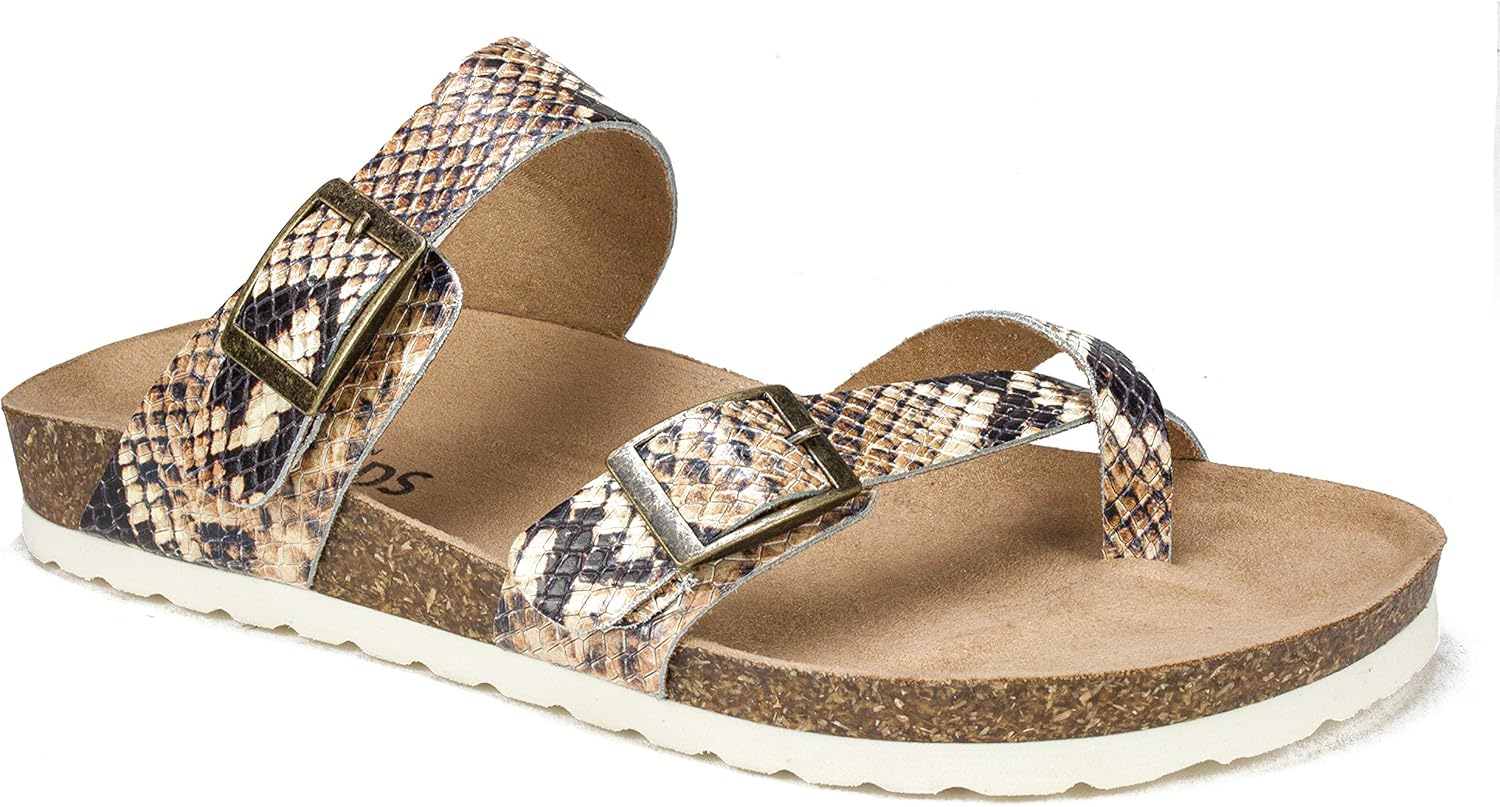 white mountain gracie footbed sandals