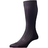Pantherella Asberley Silk Blend Over the Calf Mens Formal Dress Socks