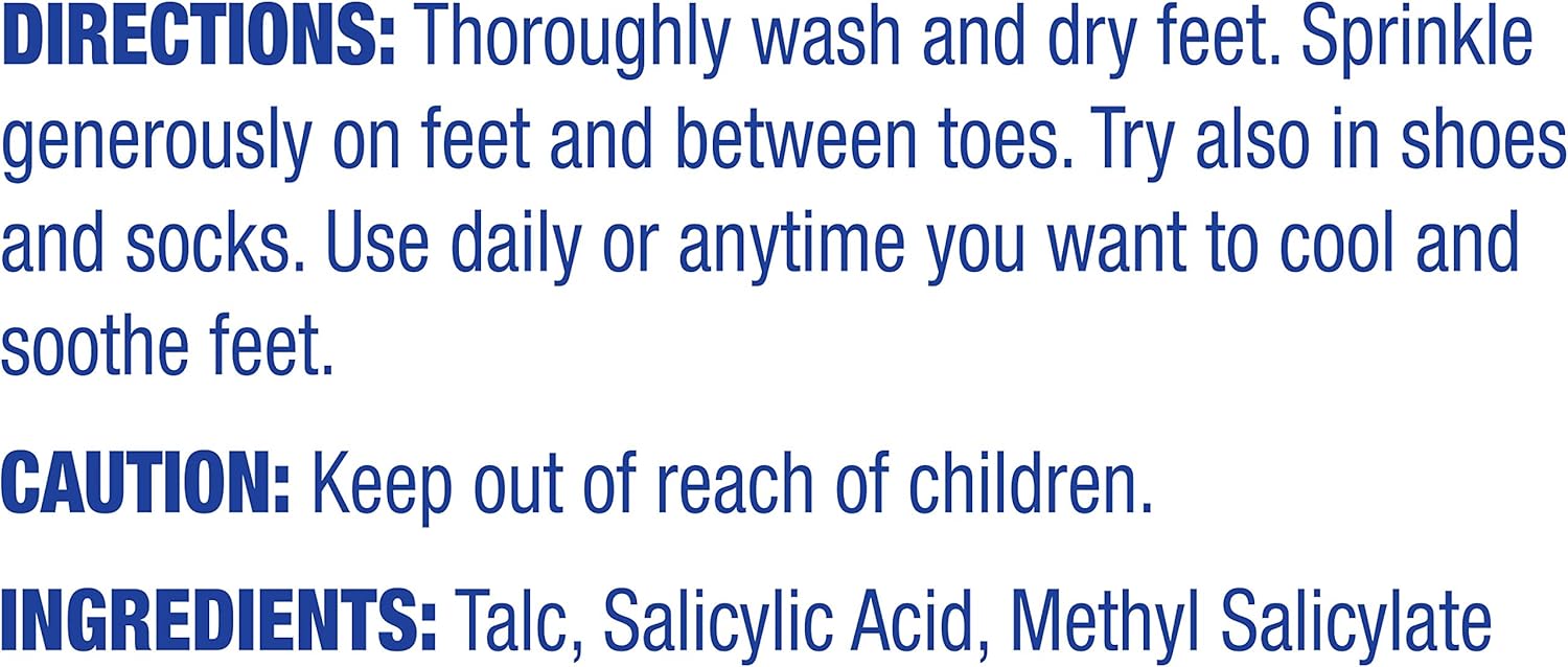 Dr. Scholl's Soothing Foot Powder, 7oz (Pack of 4) // Cooling and Soothing Powder with Fresh Scent for All-Day Protection Against Odor and Sweaty Feet: Health & Personal Care