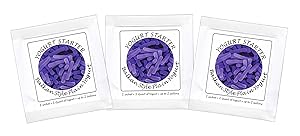 Yogurt Starter Cultures - Pack of 3 Freeze-dried Culture Sachets for Balkan Style Plain Yogurt