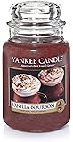 Yankee Candle Vanilla Burboun Scented Candles, Brown, L Jar
