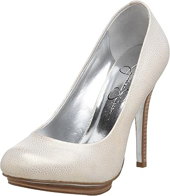 jessica simpson silver pumps