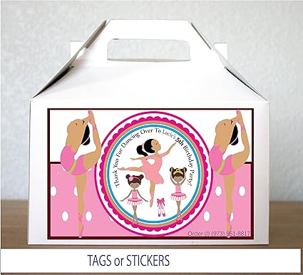 Amazon Com Set Of 12 Personalized Dance Ballerina Darker Tone