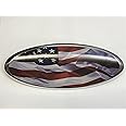 Exotic Store American Flag F-9FGA Modified Emblem For FORD Ranger EXPLORER EDGE F-150 F-250 F350 Rear OVAL EMBLEM FRONT GRILLE Tailgate Rear 9 Inch Badge