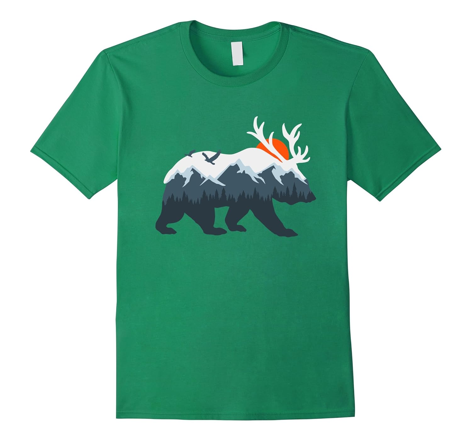 Mountain Bear Deer Tshirt Funny Beer and Hunting TeeAZP anzpets