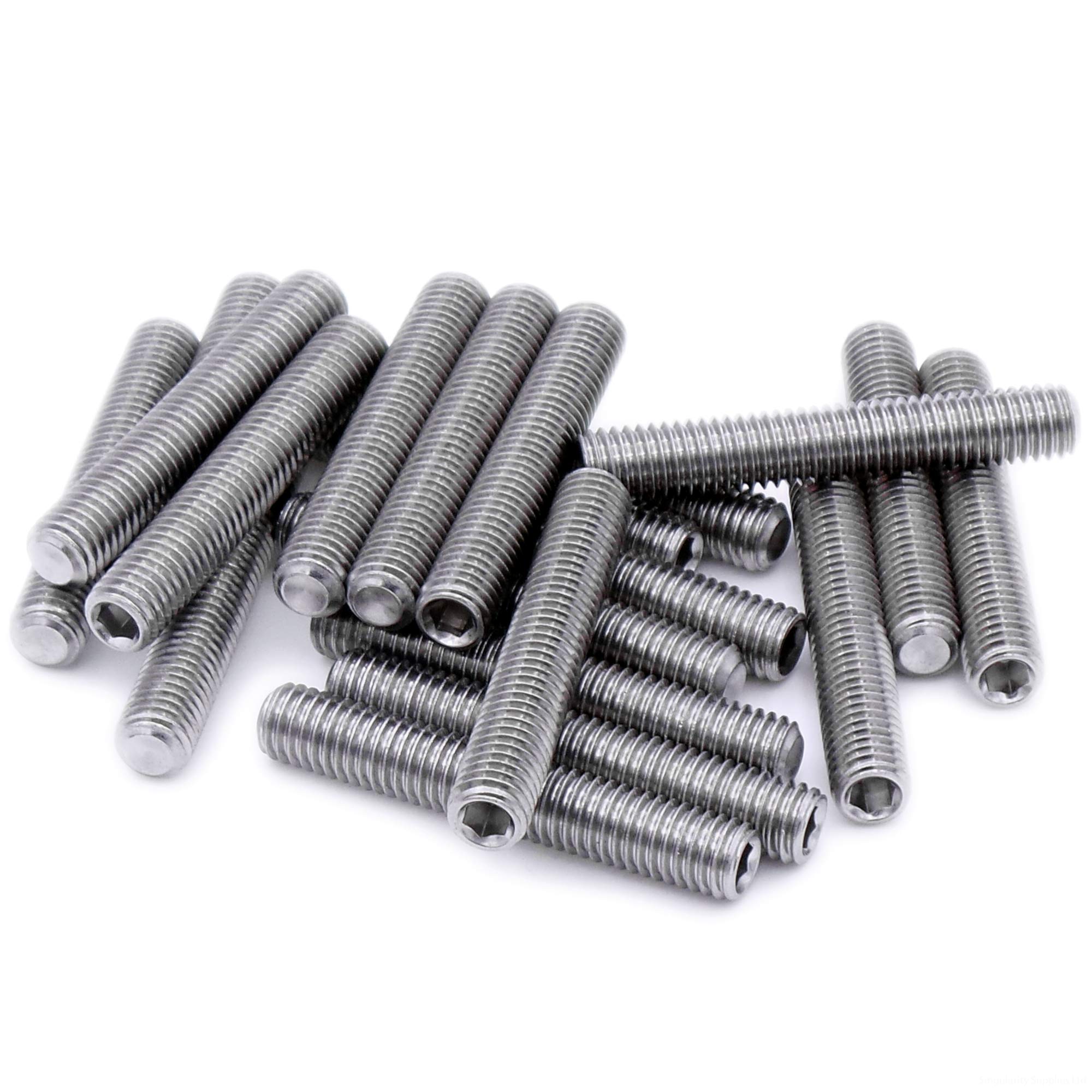 M5 (5mm x 4mm) Hex Socket Grub Screw (Cup Point) - Stainless Steel (A2) (Pack of 20)
