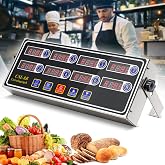 NAOEDEAH Commercial Kitchen Timers for Cooking Manual Big Large Timer Digital Timer 8-Channel Digital Commercial Fryer Reminder with Loud Alarm for Boiling Eggs