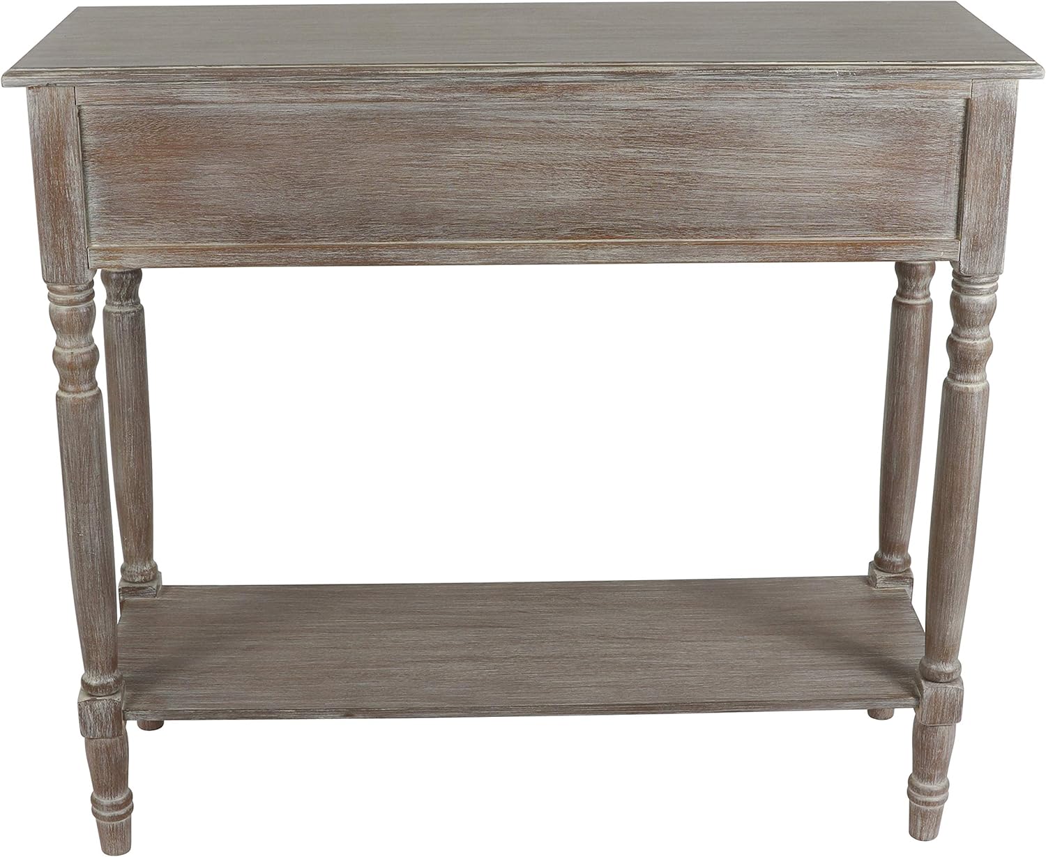 Decor Therapy Simplify Two Drawer Console table, Natural Wood: Furniture & Decor