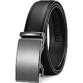 CHAOREN Mens Belt - Mens Ratchet Belt Leather 1 3/8" for Dress Pant - Micro Adjustable Belt Fit Everywhere