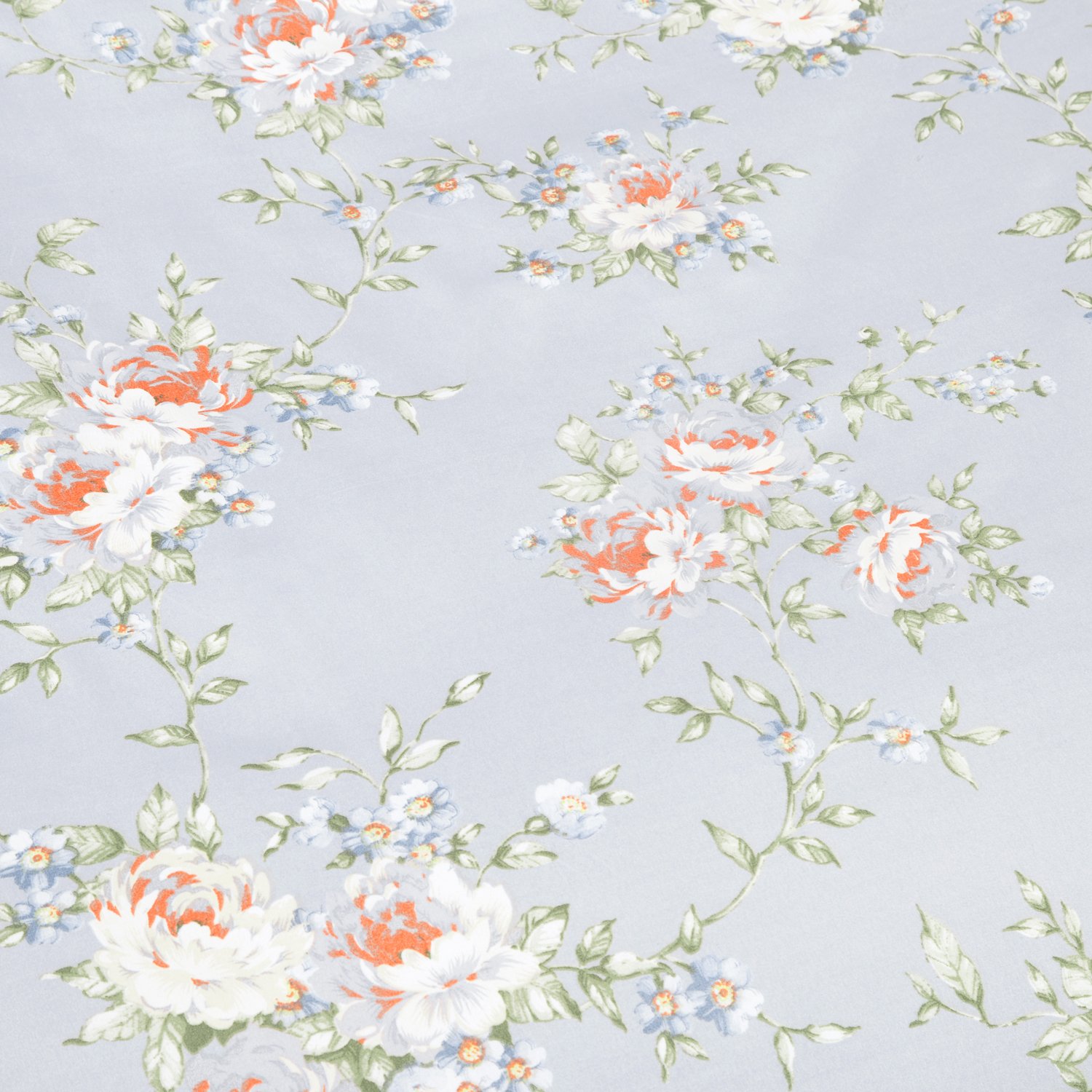 Bedsure Flower Bedding Set Printed Duvet Cover Set with Zipper Closure-White Floral Design,Full/Queen (90\