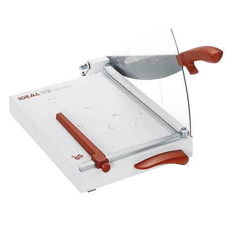 Ideal 1135 Schneidemaschine, Hebelschneider, Papierschneider bis DIN A4 (304 x 385 mm, Schnittlänge 350 mm, 25 Blatt Kapazitä