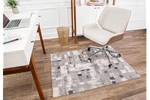 Anji Mountain Rug'd Chair Mat for All Surfaces- Anti-Slip, Easy Rolling, Premium Floor Protection, Exclusive Designed for Home Offices, Aarhuas (40x54”)