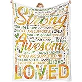 Super Soft Hug Blankets for Women – Get Well Soon & Cancer Care Gift, Post Surgery Recovery Throw for Friend Sister, Thinking of You, Breast Cancer, Sympathy, After Surgery Gifts (50" x 60")