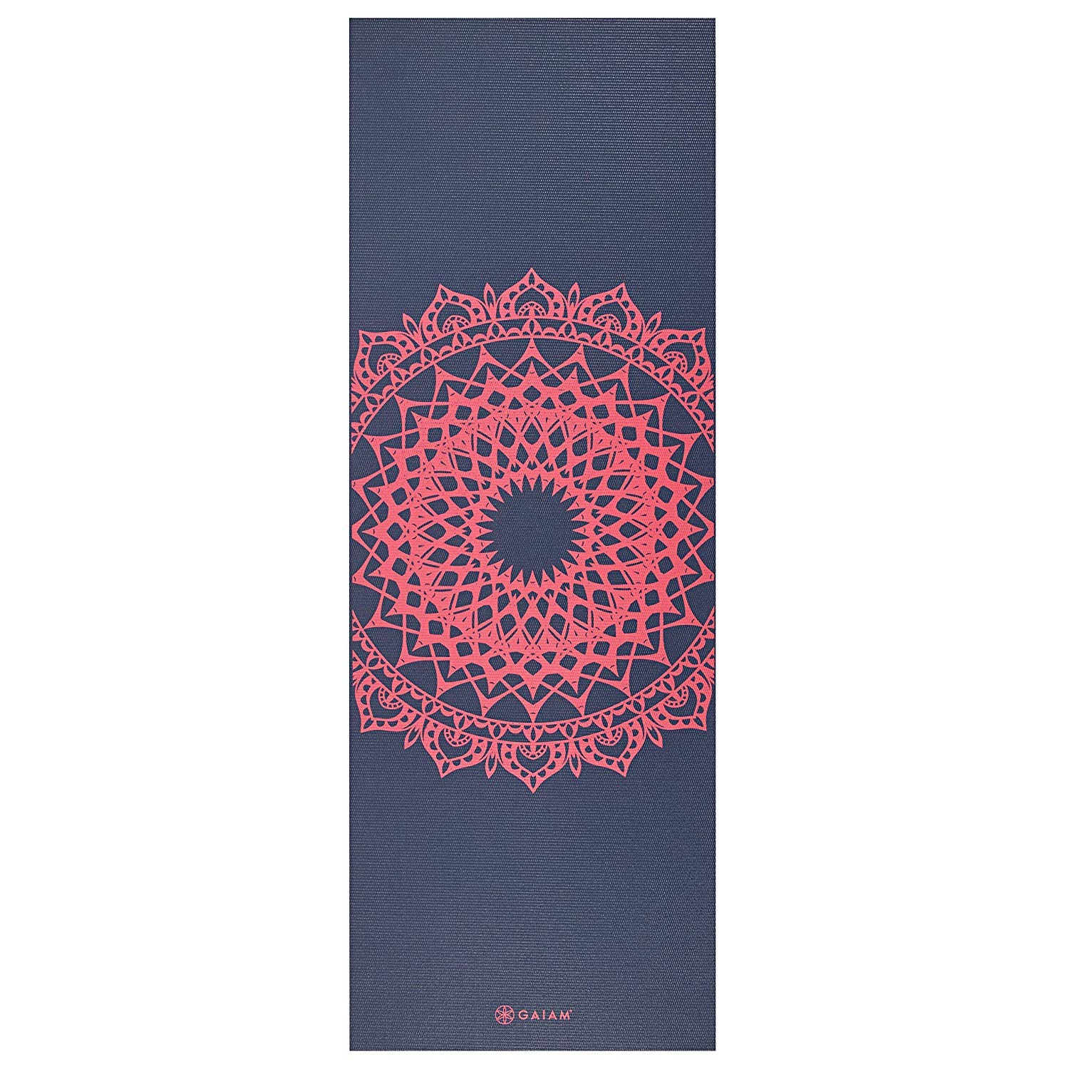 Gaiam Yoga Mat Classic Print Non Slip Exercise & Fitness Mat for All Types of Yoga, Pilates & Floor Workouts, Pink Marrakesh, 4mm, 68"L x 24"W x 4mm Thick - Image 4
